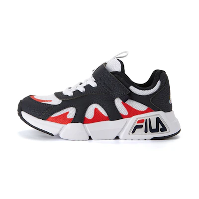 (PS) FILA RetroRunning Shoes Black/WhiteRed