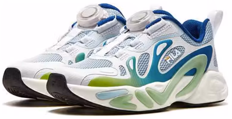 (Preschool) FILA Running Low 'Blue Green' K14B321101FOW Order (Preschool) FILA Running Low 'Blue Green' K14B321101FOW