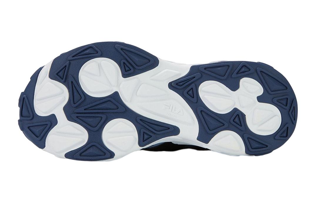 Shop 大童 FILA斐樂 防滑防踢減震 低筒 兒童跑步鞋 白藍黑