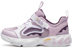 (Preschool) FILA Running Shoe Low 'White Purple' K14B331103FLW (Preschool) FILA Running Shoe Low 'White Purple' K14B331103FLW