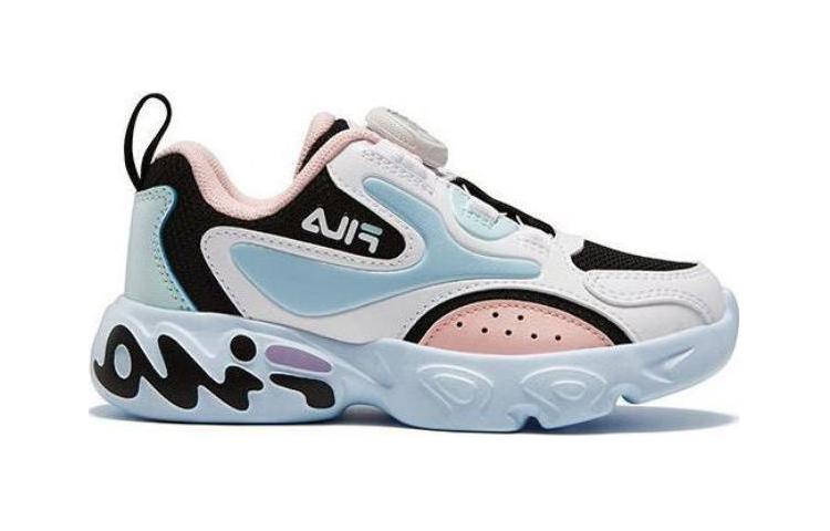 Order 中童 FILA斐乐 舒適百搭 耐磨透氣 兒童跑步鞋 黑藍