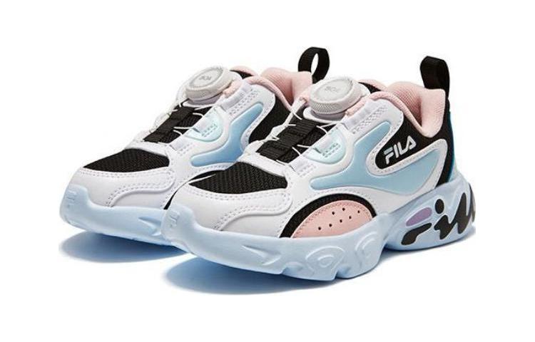 Lookbook 中童 FILA斐乐 舒適百搭 耐磨透氣 兒童跑步鞋 黑藍