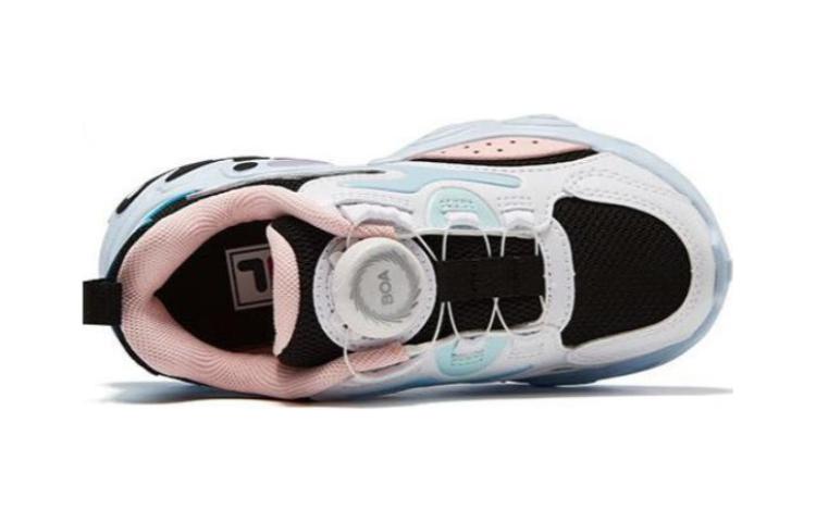 Purchase 中童 FILA斐乐 舒適百搭 耐磨透氣 兒童跑步鞋 黑藍