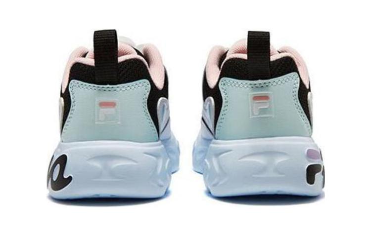 Details for 中童 FILA斐乐 舒適百搭 耐磨透氣 兒童跑步鞋 黑藍