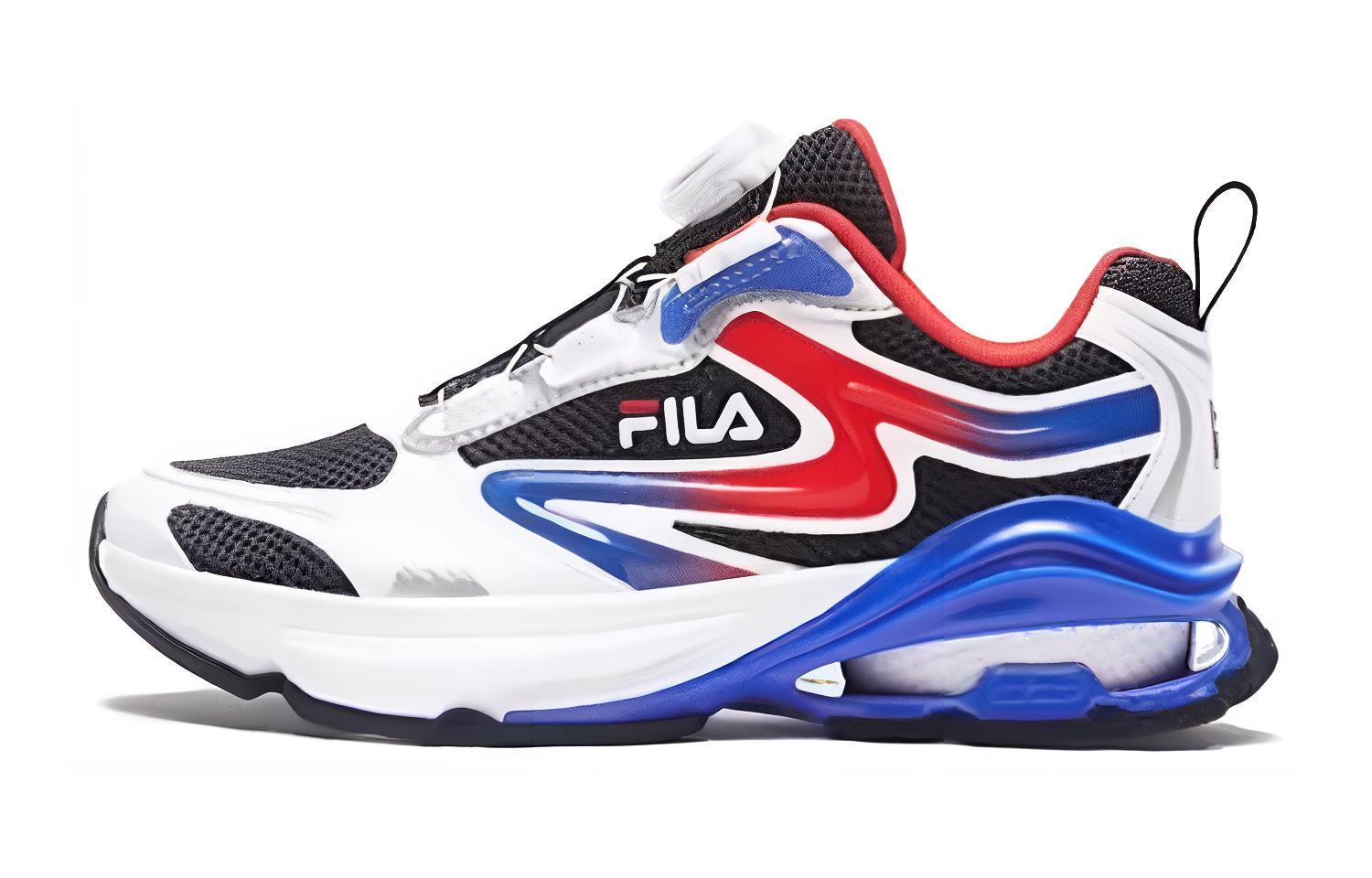 Buy 大童 FILA斐樂 舒適 防滑減震耐磨透氣 低幫 兒童跑步鞋 黑紅藍