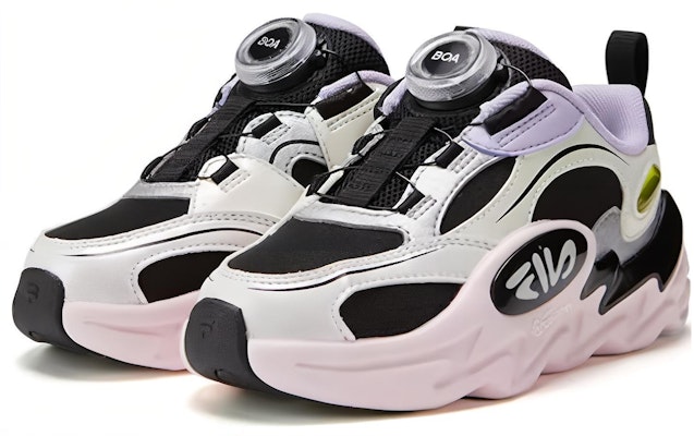(Preschool) FILA Running Shoes 'Black Rose Water Pink' K14B241107FBR Lookbook (Preschool) FILA Running Shoes 'Black Rose Water Pink' K14B241107FBR