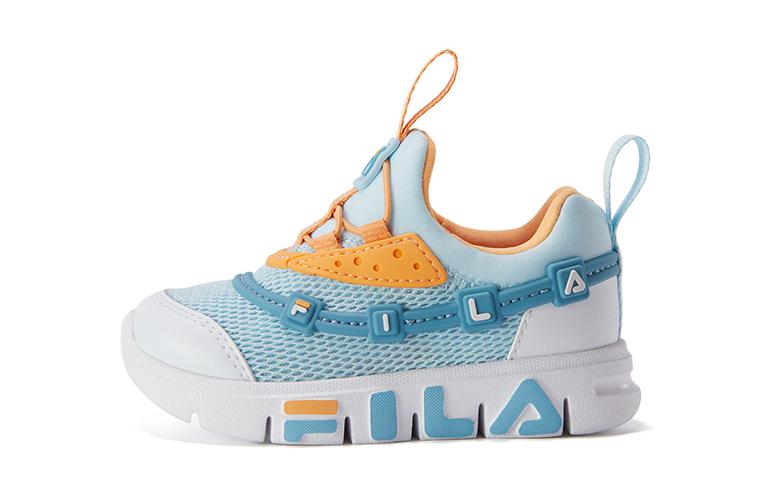 Buy 兒童 FILA斐樂 舒適 減震耐磨透氣 低幫 兒童跑步鞋 藍白色