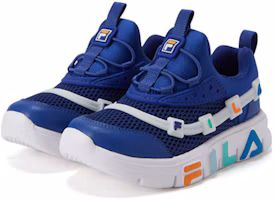 Lookbook 兒童 FILA 斐樂 舒適 減震耐磨 低幫 兒童跑步鞋 藍白色