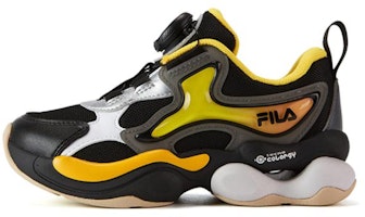 (Preschool) FILA Casual Sneakers 'Black Yellow' K14B311108FBA (Preschool) FILA Casual Sneakers 'Black Yellow' K14B311108FBA