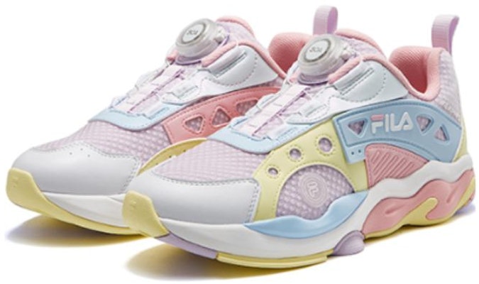 (Youth) FILA Sportswear Sneakers 'Pink Blue Yellow' K15B331103FLT Lookbook (Youth) FILA Sportswear Sneakers 'Pink Blue Yellow' K15B331103FLT