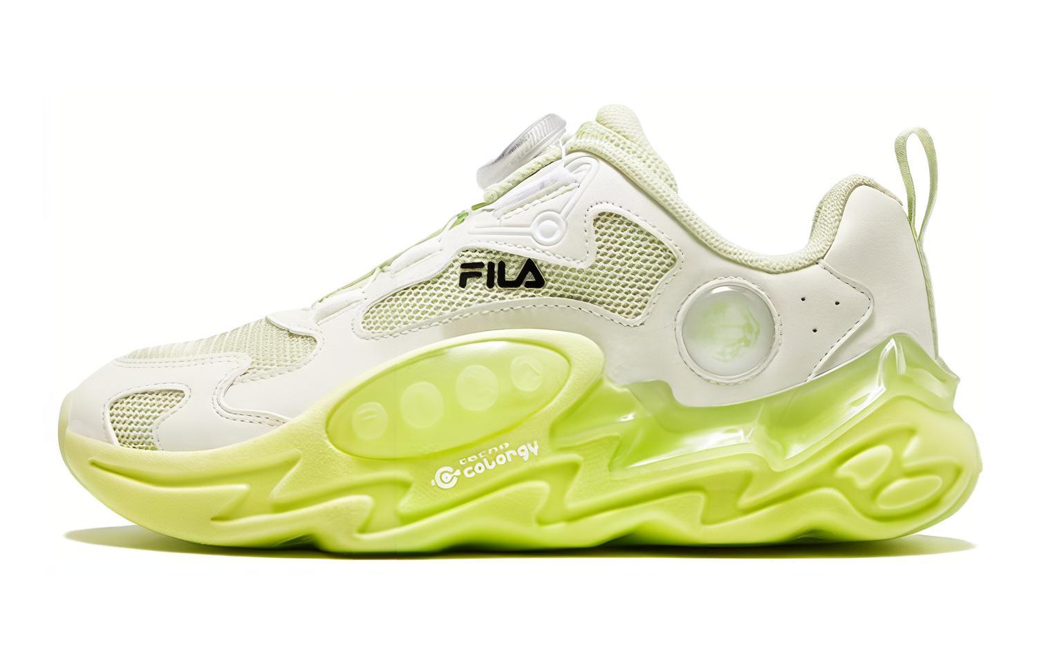 (PS) FILA Running Shoes 'Lime Cream White'