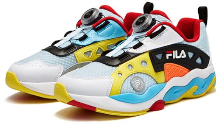 (Youth) FILA Sportswear Sneakers 'White Blue Yellow' K15B331103FSA Lookbook (Youth) FILA Sportswear Sneakers 'White Blue Yellow' K15B331103FSA