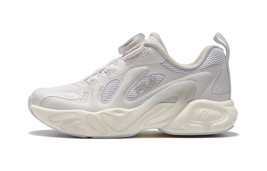 Buy (Preschool) FILA Running Shoes 'White Grey' K14B321101FWW