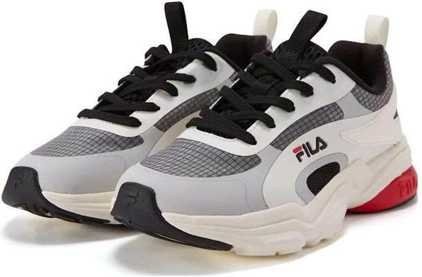 大童 FILA斐樂 減震防滑耐磨 兒童跑步鞋 白紅 Lookbook 大童 FILA斐樂 減震防滑耐磨 兒童跑步鞋 白紅