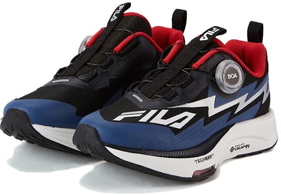大童 FILA 斐樂 舒適百搭 耐磨減震 低幫 兒童跑步鞋 黑藍色 Order 大童 FILA 斐樂 舒適百搭 耐磨減震 低幫 兒童跑步鞋 黑藍色