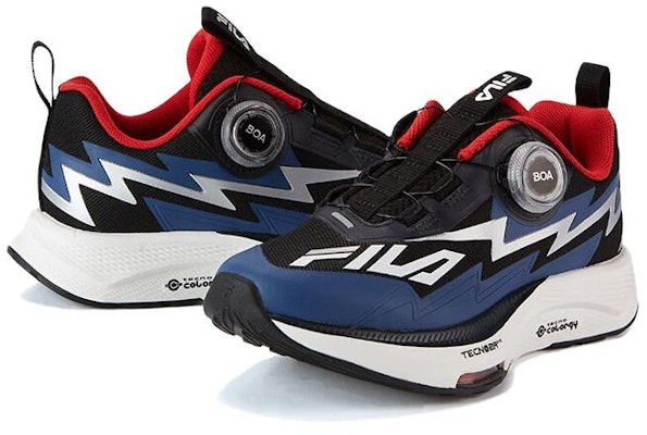 大童 FILA 斐樂 舒適百搭 耐磨減震 低幫 兒童跑步鞋 黑藍色 Lookbook 大童 FILA 斐樂 舒適百搭 耐磨減震 低幫 兒童跑步鞋 黑藍色