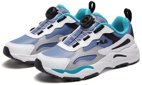 (JR) FILA 经典运动鞋 '白蓝' K15B341191PBW Lookbook (JR) FILA 经典运动鞋 '白蓝' K15B341191PBW