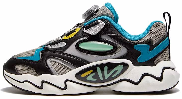 (Youth) FILA Retro Running Shoes 'Grey Black Blue' K15B341106FSB Buy (Youth) FILA Retro Running Shoes 'Grey Black Blue' K15B341106FSB