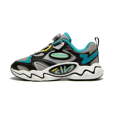 (Youth) FILA Retro Running Shoes 'Grey Black Blue'