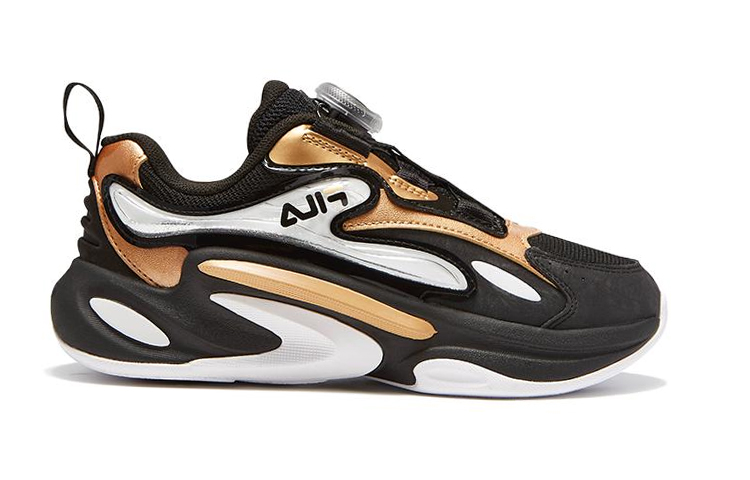 Order 大童 FILA斐樂 運動 速乾 低筒 兒童跑鞋 典雅金