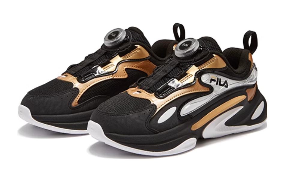 Lookbook 大童 FILA斐樂 運動 速乾 低筒 兒童跑鞋 典雅金