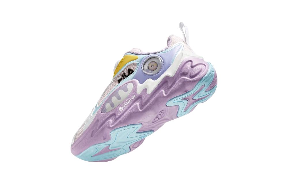 Purchase 中童 FILA斐乐 舒適 輕便防滑耐磨 低筒 兒童跑步鞋 朴霧嫩粉木槿紫