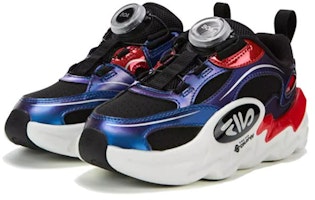 中童 FILA斐樂 運動舒適 耐磨 低幫 兒童跑步鞋 黑標準白 Lookbook 中童 FILA斐樂 運動舒適 耐磨 低幫 兒童跑步鞋 黑標準白