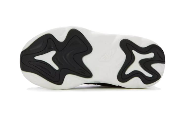 Purchase 中童 FILA斐樂 運動舒適 耐磨 低幫 兒童跑步鞋 黑標準白