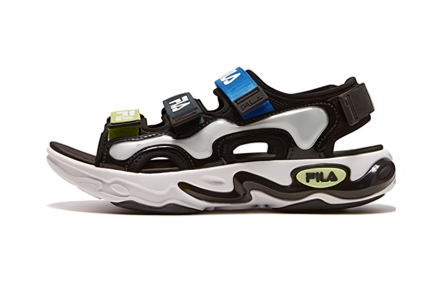 Buy (PS) 휠라 블랙블루 샌들 (FILA Black Blue Sandal) K15B321801FBK