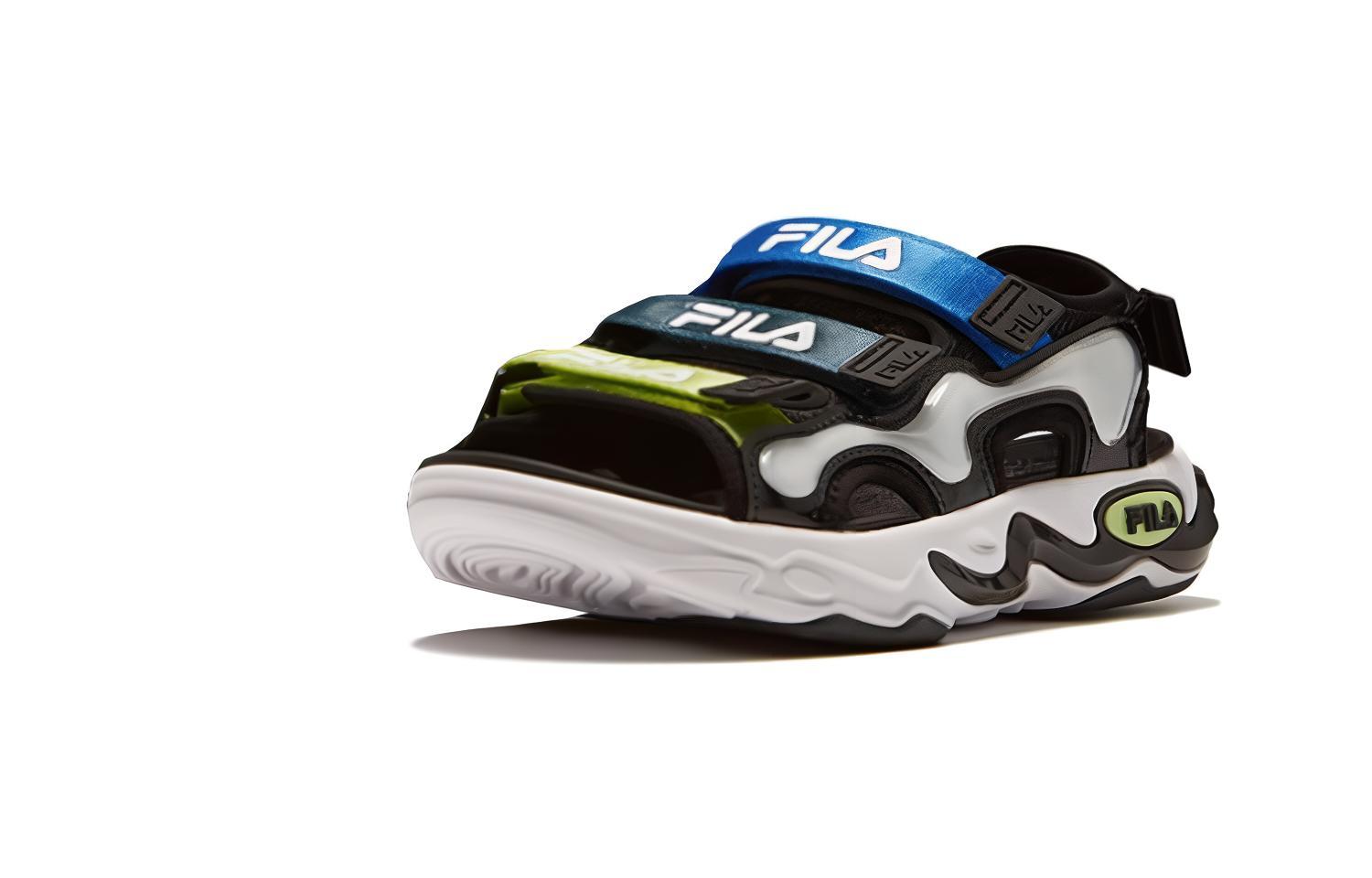 Lookbook (PS) 휠라 블랙블루 샌들 (FILA Black Blue Sandal) K15B321801FBK