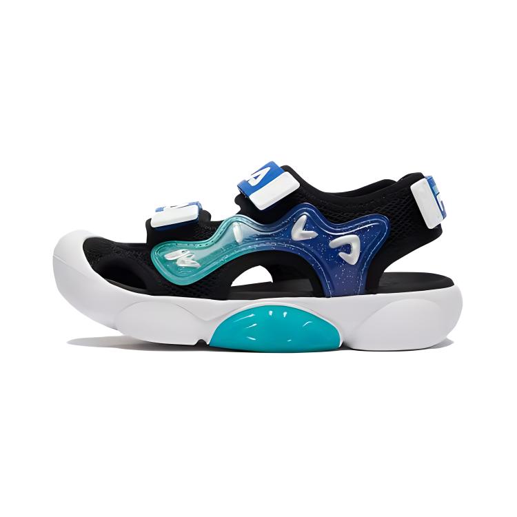 (Preschool) FILA Sandal 'Black Blue Light-Up' K14B423801FBP