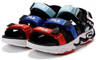大童 FILA斐樂 防滑耐磨 潮流舒適 防踢減震兒童涼鞋 黑火紅 Lookbook 大童 FILA斐樂 防滑耐磨 潮流舒適 防踢減震兒童涼鞋 黑火紅
