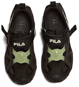 兒童 FILA 斐樂 防滑耐磨兒童涼鞋 黑綠 Shop 兒童 FILA 斐樂 防滑耐磨兒童涼鞋 黑綠