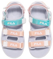 大童 FILA斐樂 舒適百搭 減震透氣兒童涼鞋 藍杏色 Lookbook 大童 FILA斐樂 舒適百搭 減震透氣兒童涼鞋 藍杏色