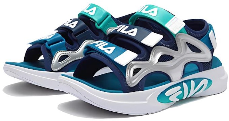 (Preschool) FILA Sandal 'Blue White' K15B423801-FPW Lookbook (Preschool) FILA Sandal 'Blue White' K15B423801-FPW