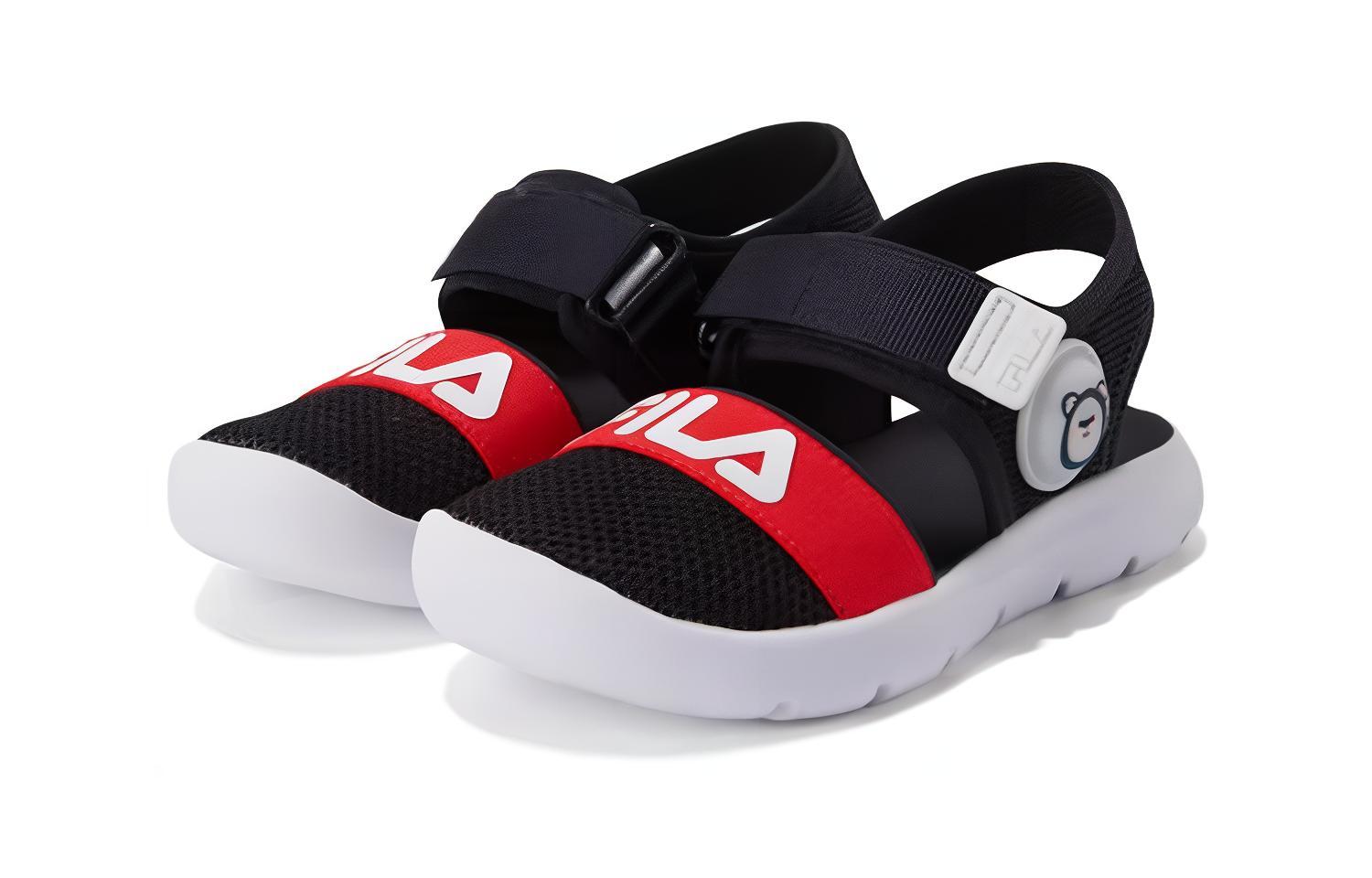 Lookbook 中童 FILA斐樂 休閒舒適 透氣輕便兒童涼鞋 傳奇藍