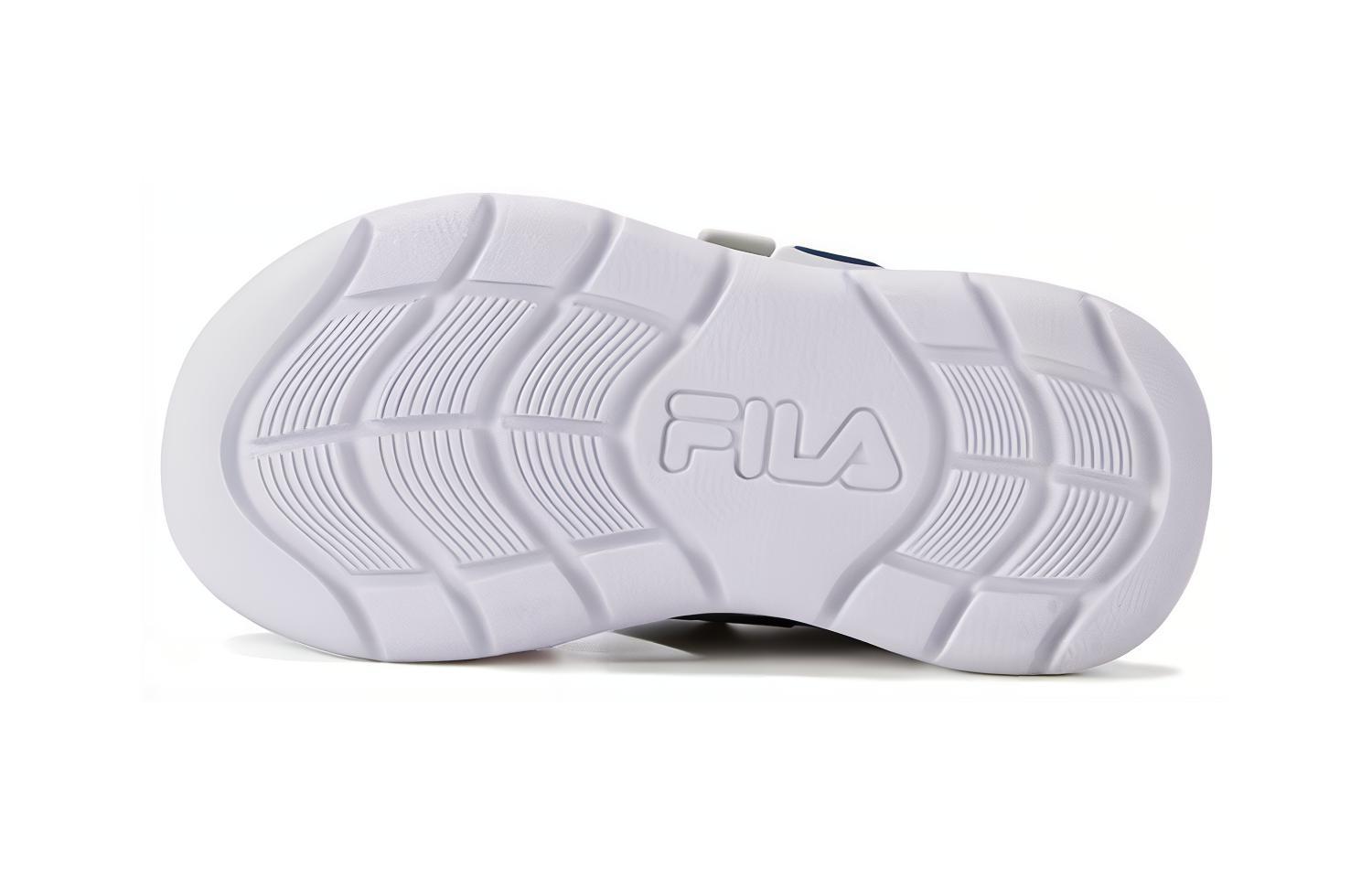 Shop 中童 FILA斐樂 休閒舒適 透氣輕便兒童涼鞋 傳奇藍