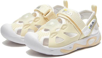 中童 FILA斐樂 舒適 防滑耐磨兒童涼鞋 淺黃色 Lookbook 中童 FILA斐樂 舒適 防滑耐磨兒童涼鞋 淺黃色