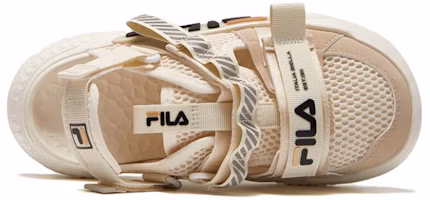 Lookbook 大童 FILA 斐樂 舒適百搭 耐磨兒童涼鞋 豆腐白正夏沙色