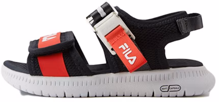 (Preschool) FILA Sandals 'Black Red' K14B122813FNW (Preschool) FILA Sandals 'Black Red' K14B122813FNW