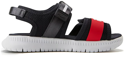 Order 中童 FILA 斐樂 防滑耐磨兒童涼鞋 黑紅