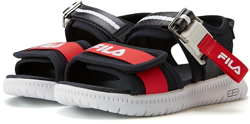 中童 FILA 斐樂 防滑耐磨兒童涼鞋 黑紅 Lookbook 中童 FILA 斐樂 防滑耐磨兒童涼鞋 黑紅