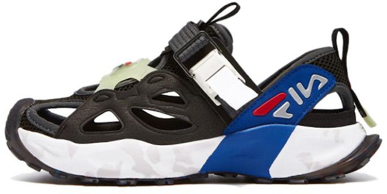 (Preschool) FILA Sandals 'Black White Blue' K15B322601FBM Buy (Preschool) FILA Sandals 'Black White Blue' K15B322601FBM