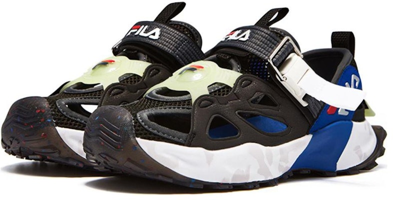 (Preschool) FILA Sandals 'Black White Blue' K15B322601FBM Lookbook (Preschool) FILA Sandals 'Black White Blue' K15B322601FBM