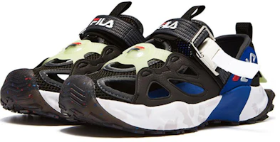Lookbook (Preschool) FILA Sandals 'Black White Blue' K15B322601FBM