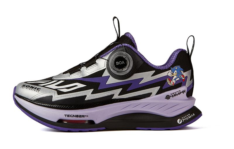 (Preschool) FILA SONIC x Running Shoe 'Black Purple' K15B312101FBS