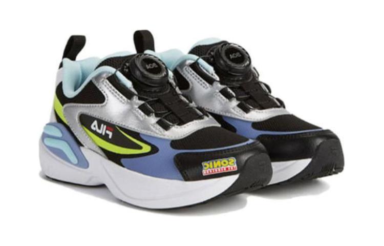 Shop (Preschool) FILA SONIC x Training Shoes 'Black Blue Comfort' K14B312406FBB