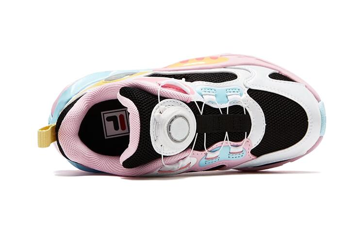 Purchase 中童 FILA 斐樂 舒適 輕便耐磨 低幫 兒童跑步鞋 黑斐樂白