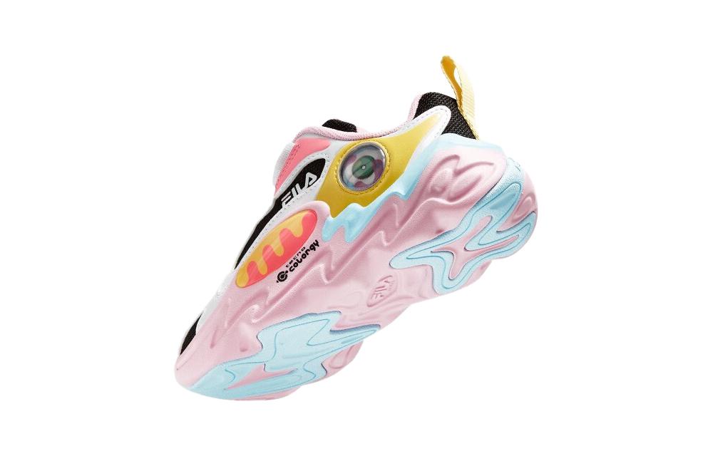 Sizing 中童 FILA 斐樂 舒適 輕便耐磨 低幫 兒童跑步鞋 黑斐樂白