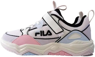 (Preschool) FILA Sportswear Classic Sneakers 'White Blue Lilac' K14G331302FGS (Preschool) FILA Sportswear Classic Sneakers 'White Blue Lilac' K14G331302FGS